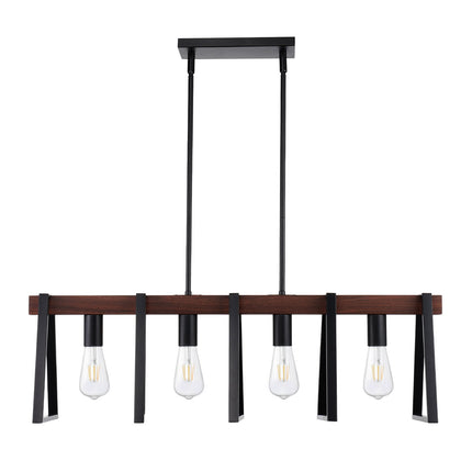 4-Light Kitchen Island Pendant Light, Adjustable E27