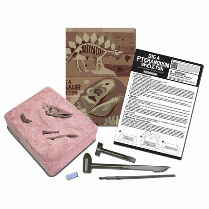 Kit de lucru 4M „Săpați un schelet de Pteranodon”