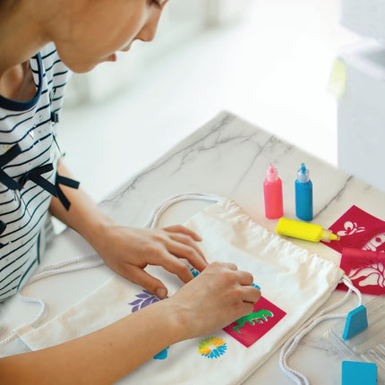 4M Kidzmaker Set DIY Imprimare rucsac cu șabloane