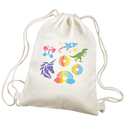 4M Kidzmaker Set DIY Imprimare rucsac cu șabloane