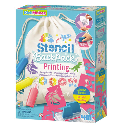 4M Kidzmaker Set DIY Imprimare rucsac cu șabloane
