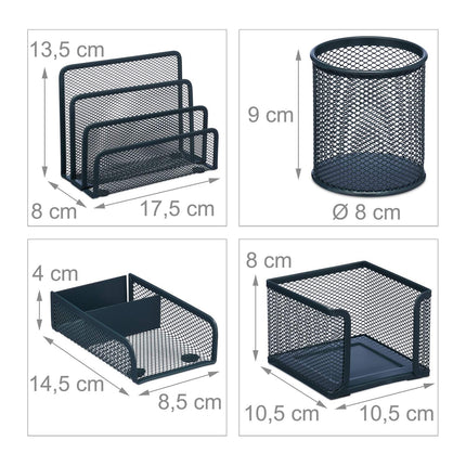 Set de organizare pentru birou din 4 piese