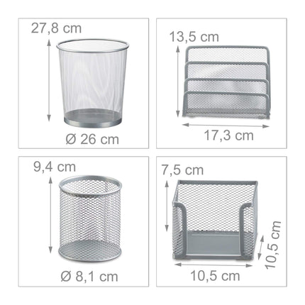 Set organizator de birou din 4 piese
