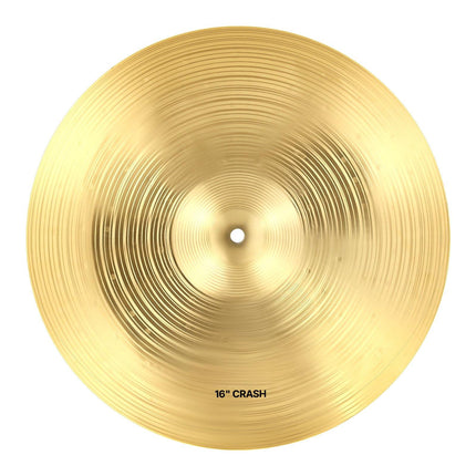 4-Piece Drum Cymbal Set 14–20 in, Bag and Sticks