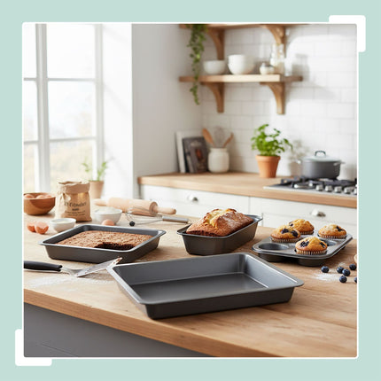 Set de 4 vase de copt antiaderente – oțel carbon