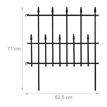 Set 4 piese Gard pentru pat de flori