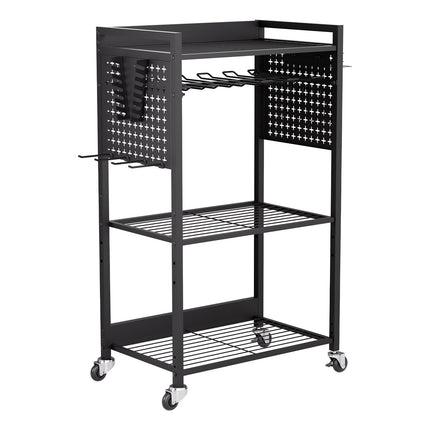 4-Tier Tool Organizer Cart, 150 lb Rolling Drill Holder