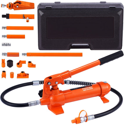 4-Ton Porta Power Hydraulic Ram Kit, 3.9 ft Hose, Case