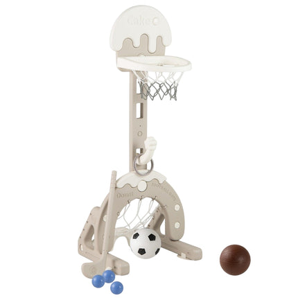 Set sport reglabil 4 în 1 pentru copii - baschet, fotbal, golf