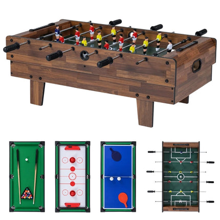 Masă de joc 4 în 1: Foosball, Biliard, Air Hockey, Ping Pong
