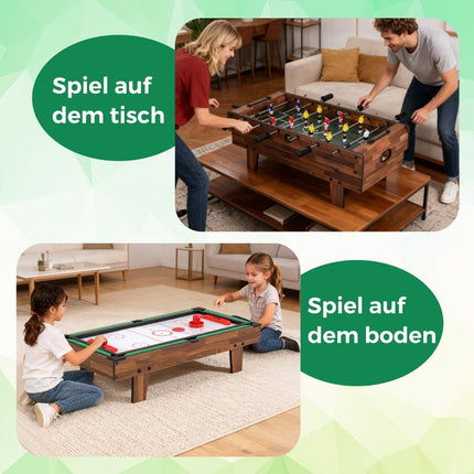 Masă de joc 4 în 1: Foosball, Biliard, Air Hockey, Ping Pong