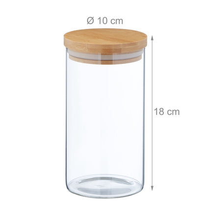 4 buc. Borcane de depozitare 1000 ml