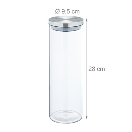 4 buc. Borcane de depozitare 1600 ml