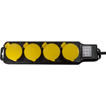 4-way socket outlet with switch Outdoor use IP44
