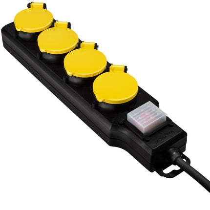 4-way socket outlet with switch Outdoor use IP44
