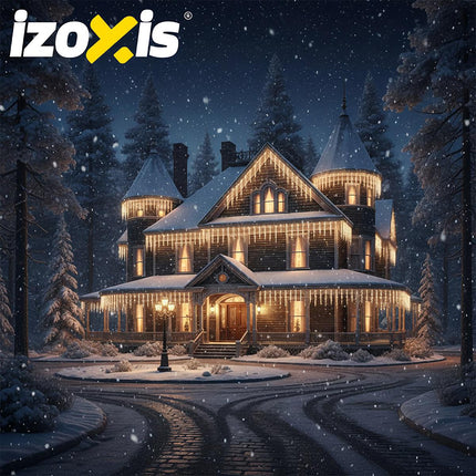 500 LED Warm White Christmas Lights, 22.5m, 8 Modes