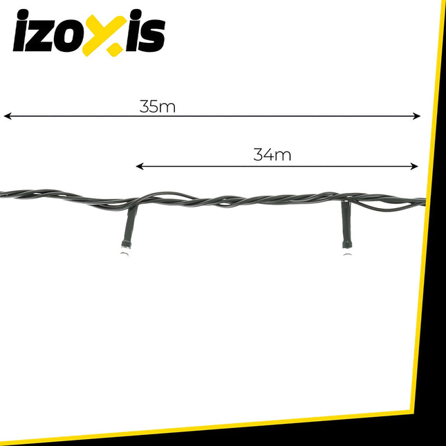Lumini de Crăciun cu 500 LED-uri, alb cald, 35 m, 8 moduri, IP44