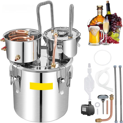50L Alcohol Still Kit – Stainless Steel, Thumper, Thermometer