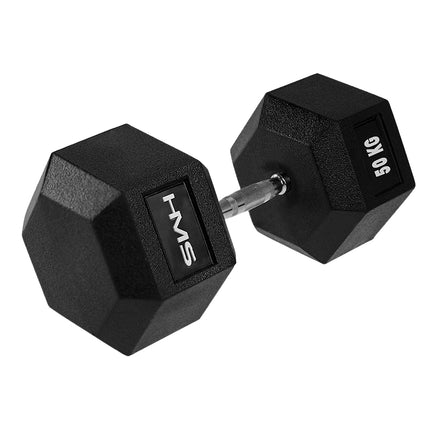 Set de gantere hexagonale de 50 kg - Oțel rezistent
