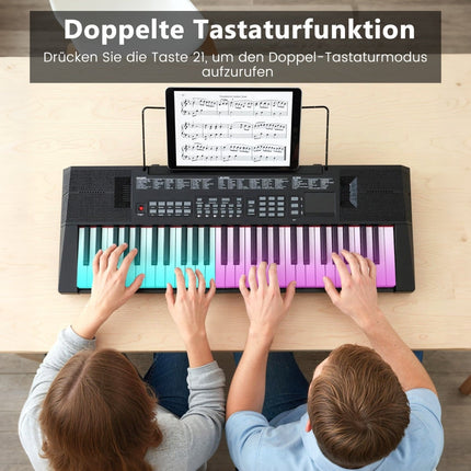 Claviatură electronică cu 54 de taste, cu 200 de ritmuri și tonuri