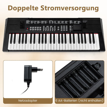 Claviatură electronică cu 54 de taste, cu 200 de ritmuri și tonuri
