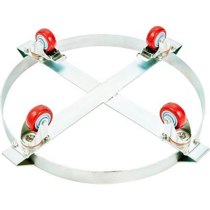 55 Gallon Drum Dolly, 2-Pack, 1000 lb, 4 Swivel Casters