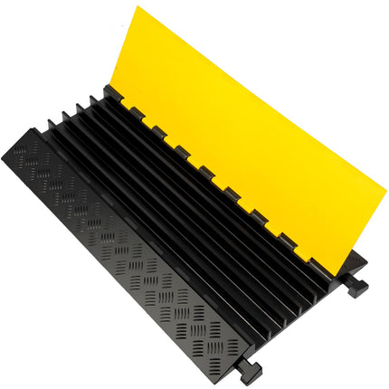5-Channel Rubber Cable Protector Ramp, 35 x 20 x 2 in