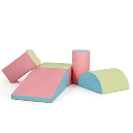 5 PCS. Foam building blocks Giant building blocks for running around and climbing for babies Pink
