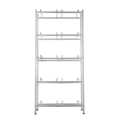 5-Tier Water Jug Holder Rack, Double Row, 10 Bottles