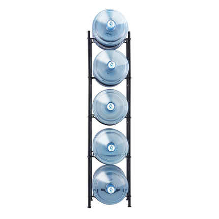 5-Tier Water Jug Holder Rack, Holds 5 Gallon Bottles