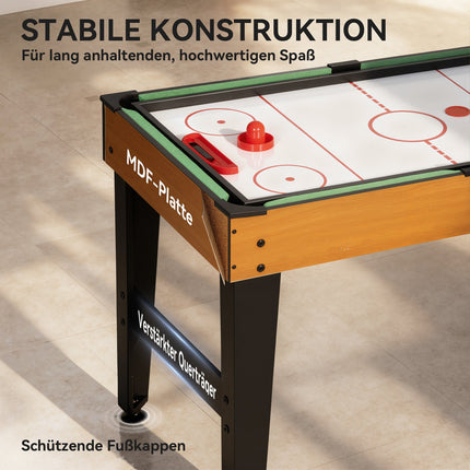 Masă de joc 5 în 1, Foosball, Hochei, Tenis, Nuc