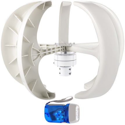 600W 12V Vertical Wind Turbine Generator Kit, 5-Blade, Controller