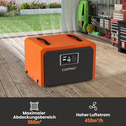 Dezumidificator industrial de 60 l/zi cu furtun de scurgere și temporizator