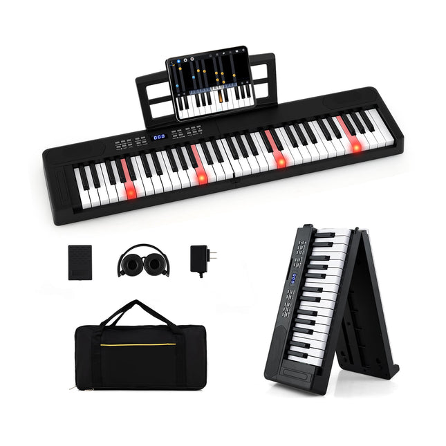 Claviatură electronică pliabilă cu 61 de clape, MIDI și Split