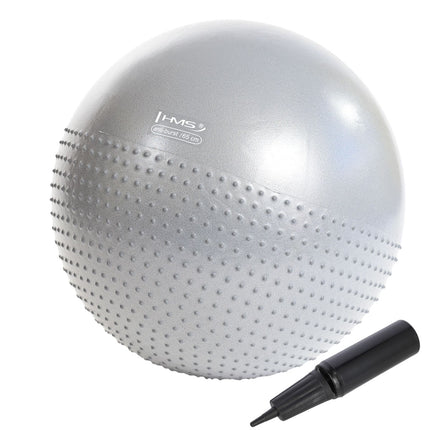 Minge de gimnastică gri deschis de 65 cm pentru exerciții și yoga