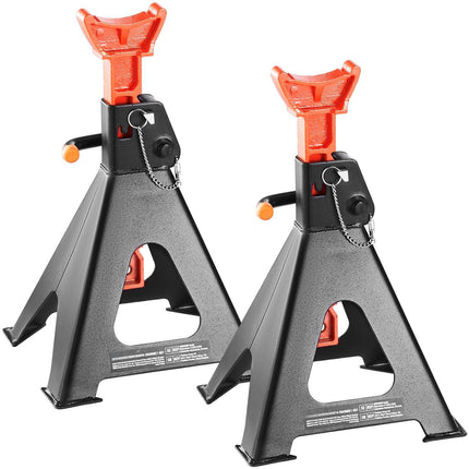 6-Ton Jack Stands, Double Locking, Adjustable, 1 Pair