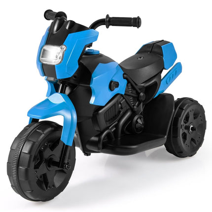 Motocicletă electrică pentru copii de 6V, cu 3 roți, lumini LED