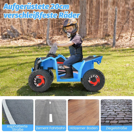 Quad electric pentru copii 6V cu comutator inainte/marsarier Quad copii mini quad electric albastru