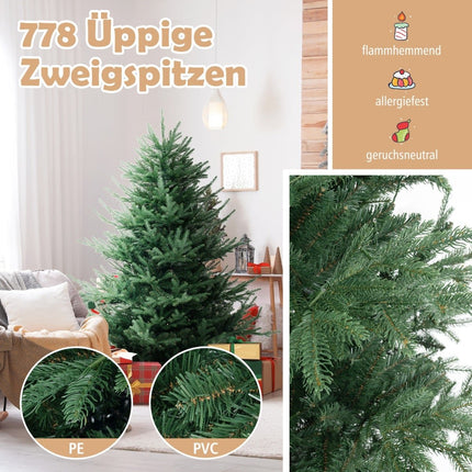 Brad de Crăciun artificial de 1,8 m cu 240 de lumini LED