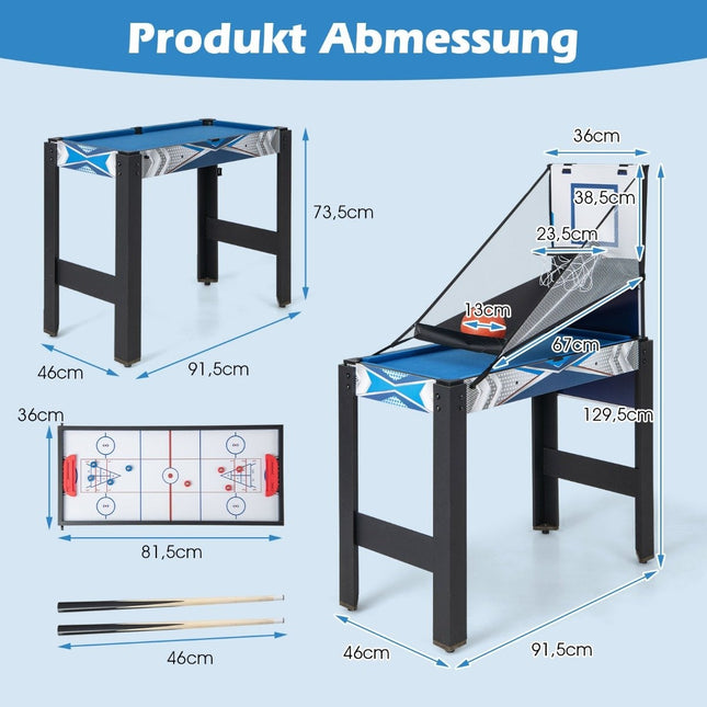 Masa multijoc 6-in-1: Foosball, Baschet, Biliard