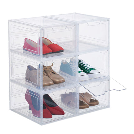 6-pack shoe boxes