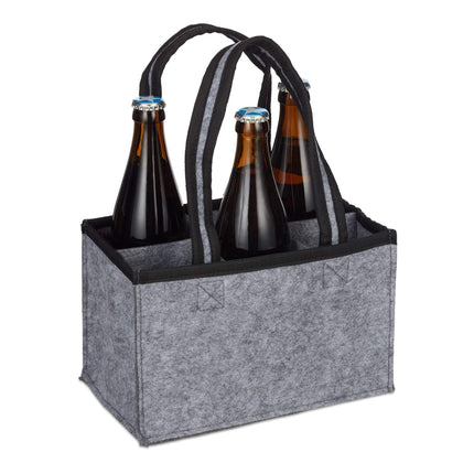 6x Felt Bottle Carrier