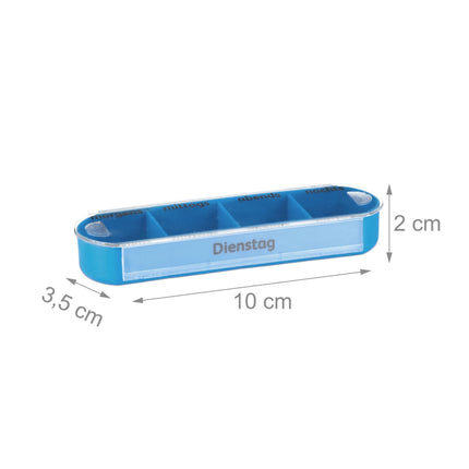 7-Day Pill Box with 4 Compartments Each