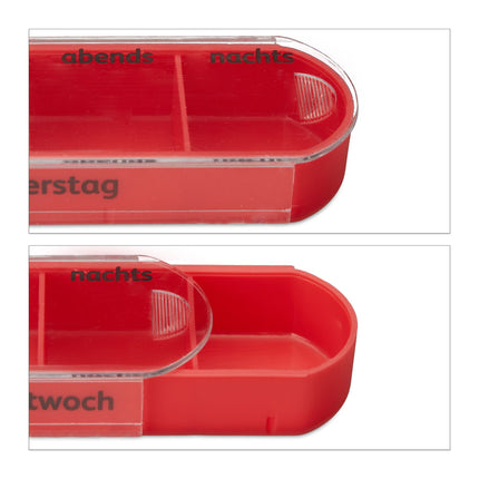 7-Day Pill Box with 4 Compartments Each