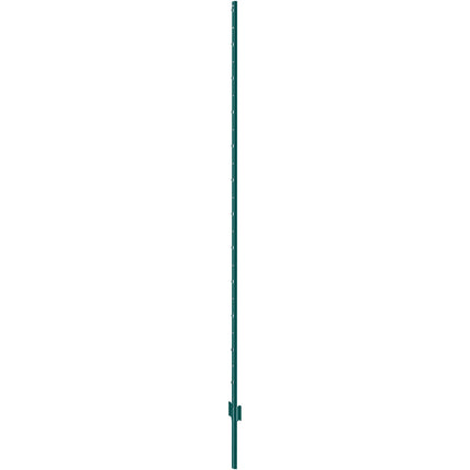 7 Ft U-Channel Steel Fence Posts, 10 Pack, Green