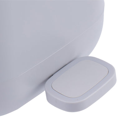 Coș de gunoi pătrat din plastic cu pedală de 7 l – Capac cu închidere silențioasă
