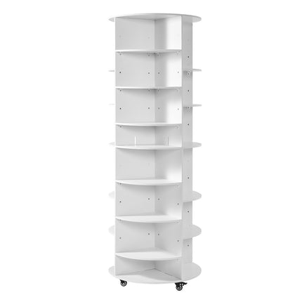 7-Tier Rotating Shoe Rack with Adjustable Shelves, Wheels