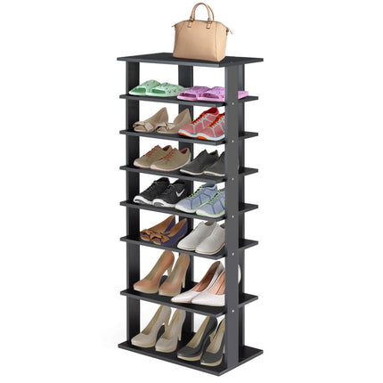 Suport vertical pentru pantofi cu 7 niveluri, raft detașabil, MDF, 110,5 cm