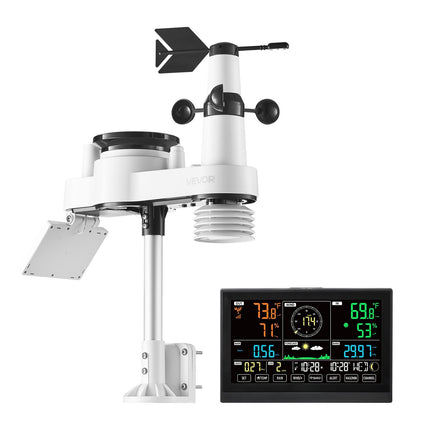 7-in-1 Wireless Weather Station, 7.5 In Display, No WiFi