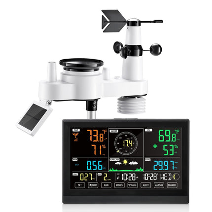 7-in-1 Wireless Weather Station, 7.5 In Display, No WiFi